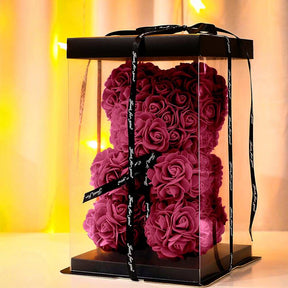 Luxury Rose Bear with Gift Box