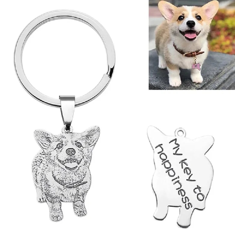 Personalized Pet Photo Keychain