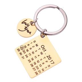 Personalized Calendar Keychain