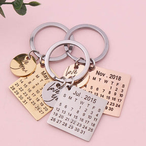 Personalized Calendar Keychain