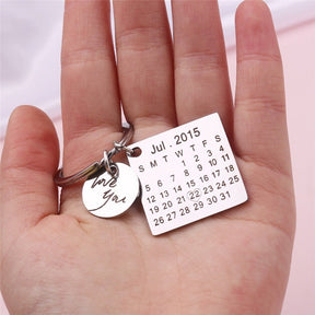 Personalized Calendar Keychain