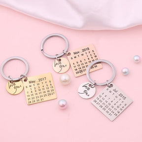 Personalized Calendar Keychain