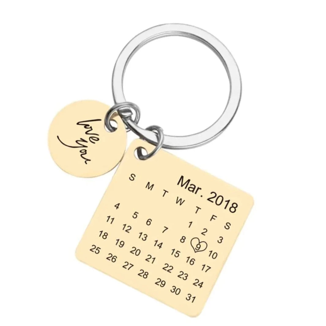 Personalized Calendar Keychain