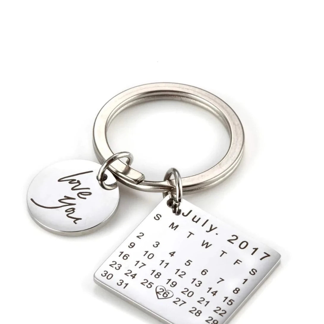 Personalized Calendar Keychain